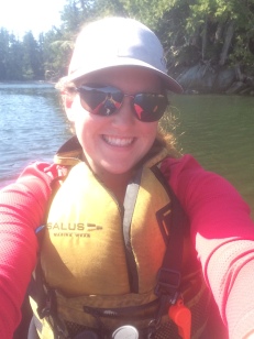 Kim is a happy kayaker!